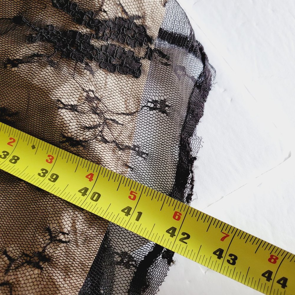 ARITIZIA WILFRED Silk Tulle Lace Cream/Black Dress - Picture 9 of 9